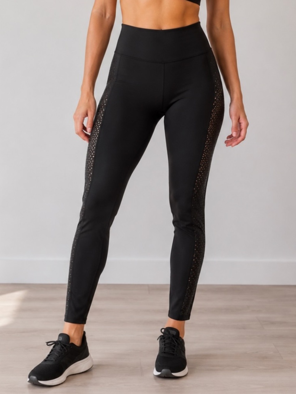 MPG Mondetta Leggings Womens Size Medium Black Athletic Workout
